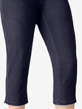 Denim 24/7 by Roaman’s Plus Size Comfort Stretch Capri Jean SIZE 42W